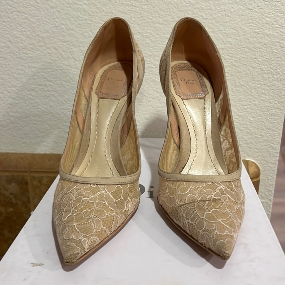 Dior Lingerie blush pink pumps